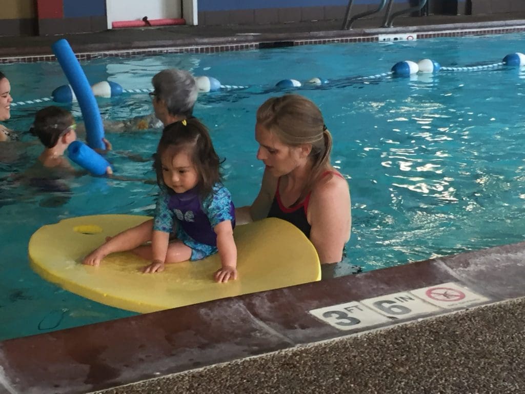 Liliana trying aquatic therapy